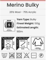 Merino Bulky 100 Grs - Imagen 2